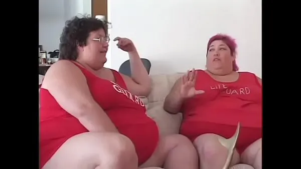 Nye Fat bellied chick in red uniform Zazie Jeanette rides one long stick filmer totalt
