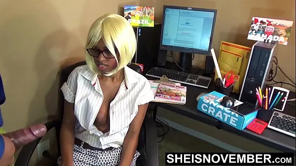 Nye Real Round Large Natural Areolas Down Blouse On Brown Skin Secretary Wearing Red Glasses Reading Book , Giving Dominating Boss A Blowjob In Office To Keep Her Job , Soft Boobs h. Out Of Dress Shirt Sitting In Chair Msnovember filmer totalt