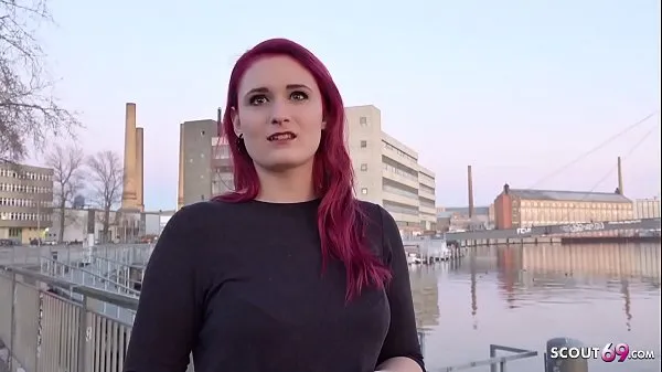 GERMAN SCOUT - Redhead Teen Melina talk to Fuck at Street Casting Jumlah Filem baharu