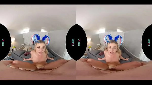 Nya Busty blonde sucking and fucking at fourth of July party in virtual reality filmer totalt