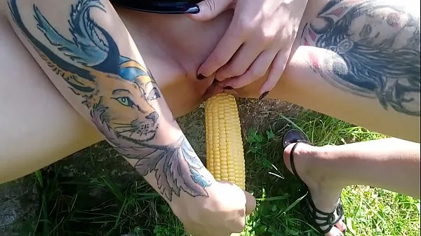New Lucy Ravenblood fucking pussy with corn in public total Movies