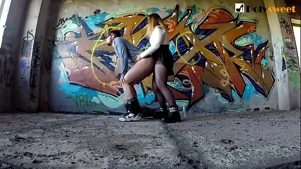 Nye Drawing graffiti, fucking a guy and giving cum on my chest (risky public pegging filmer totalt