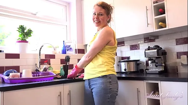 New AuntJudys - 46yo Natural FullBush Amateur MILF Alexia gives JOI in the Kitchen total Movies