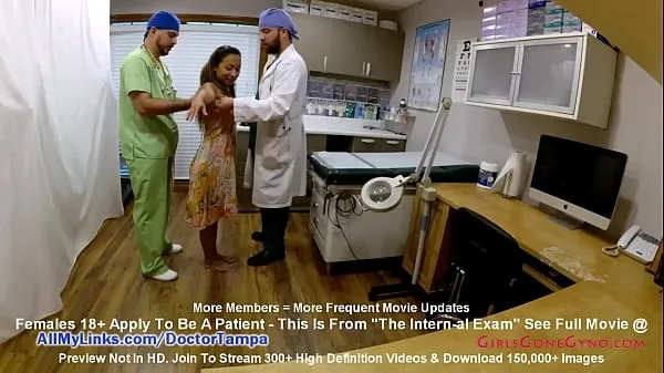 Novo total de Paciente padronizada Melany Lopez examinada pela enfermeira estudante, dá a ele uma chupada quando o médico Tampa recebe a página de emergência filmes
