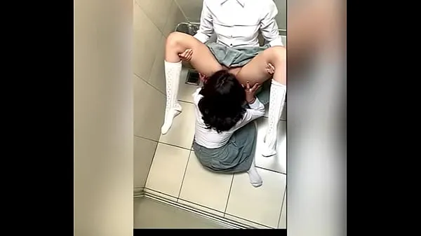 New Two Lesbian Students Fucking in the School Bathroom! Pussy Licking Between School Friends! Real Amateur Sex! Cute Hot Latinas total Movies