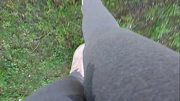 Uusia elokuvia yhteensä In a public park your stepsister can't hold back and pisses herself completely, wetting her leggings