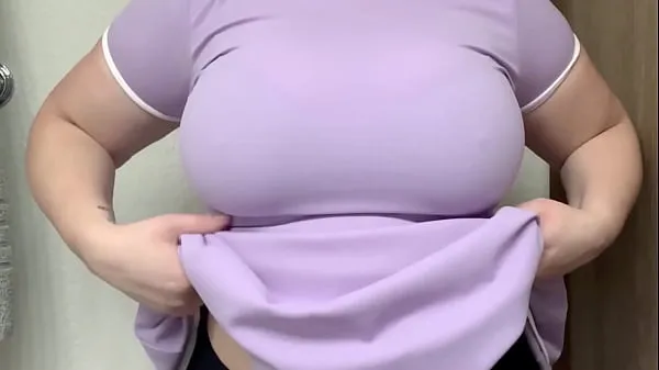 새로운 총 My pretty chubby french takes off her clothes and shows her huge boobs개의 영화