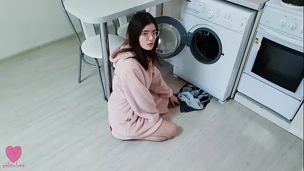 Nové filmy celkem My girlfriend was NOT stuck in the washing machine and caught me when I wanted to fuck her pussy