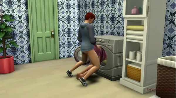 새로운 총 Sims 4, my voice, Seducing milf step mom was fucked on washing machine by her step son개의 영화