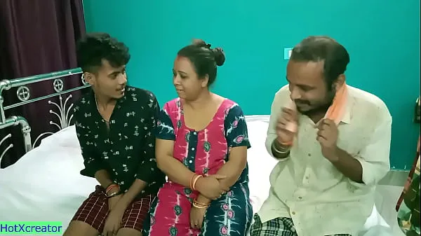 New Hot Milf Aunty shared! Hindi latest threesome sex total Movies