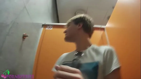 New College friends having gay fun in public toilet total Movies