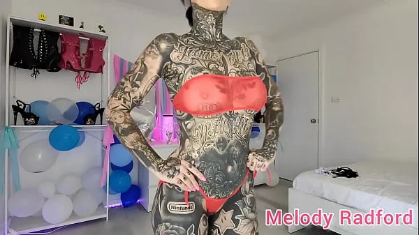 New Sheer Black and Red Skimpy Micro Bikini try on Melody Radford total Movies