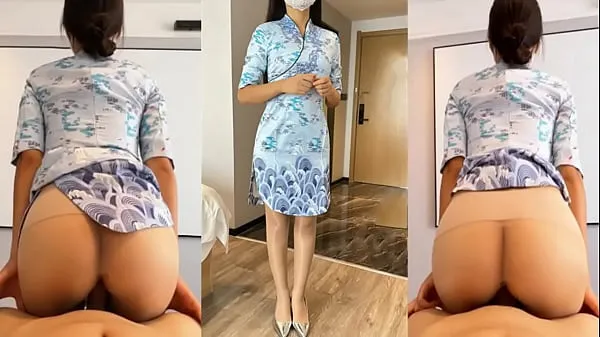 नई The "domestic" stewardess, who is usually cold and cold, went to have sex with her boyfriend on her back, sitting on the cock, twisting crazily and climaxing loudly कुल फिल्में