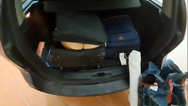 New Wife hides in a travel bag and gets anal creampie from her husband's best friend total Movies