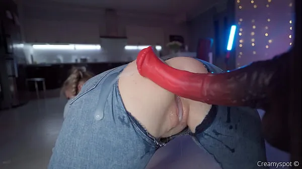 New Big Ass Teen in Ripped Jeans Gets Multiply Loads from Northosaur Dildo total Movies