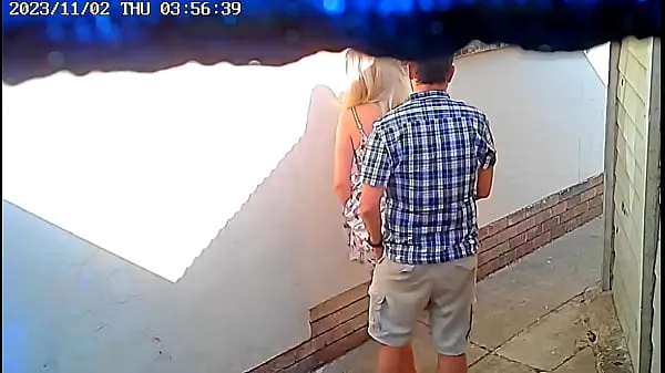 Neue insgesamt Mutiges Paar beim öffentlichen Ficken vor CCTV-Kamera erwischt Filme