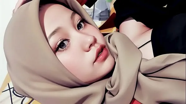 Nuovi Hijab lubricant jerking girlfriend newest film in totale