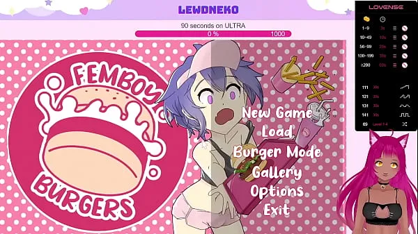 Yeni VTuber LewdNeko Plays Femboy Burgers toplam Film