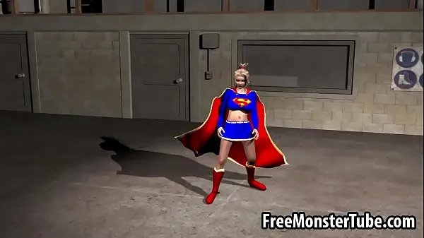 Novo total de Foxy 3D cartoon Supergirl riding a rock hard cock filmes